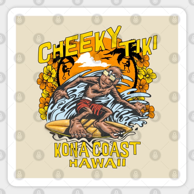 Cheeky Tiki Kona Coast Hawaii Beach Bar and Restaurant Sticker by Joaddo